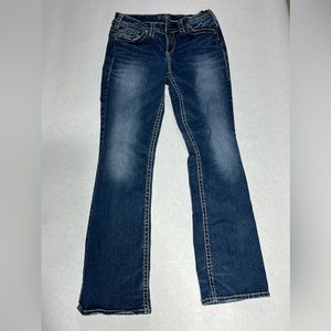 Silver suki mid slim boot jeans size 28/31